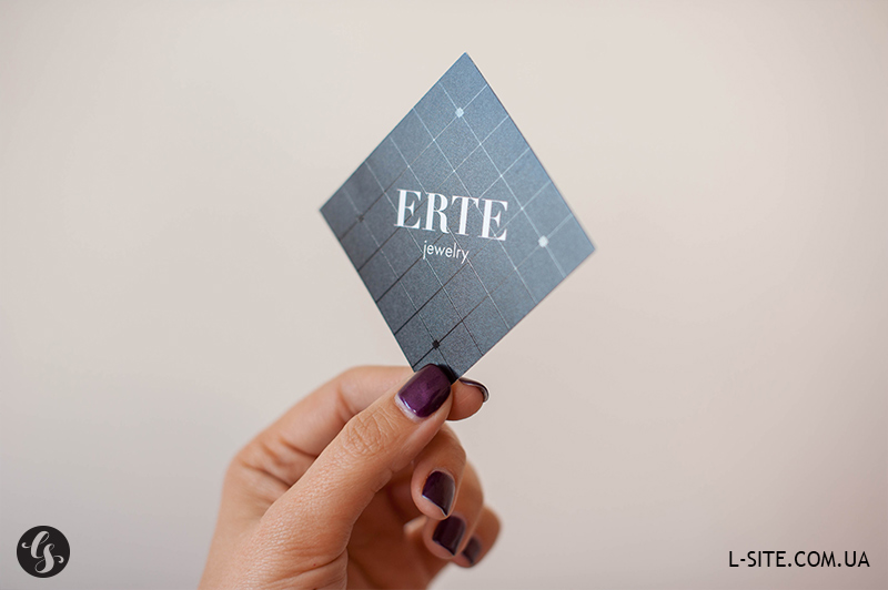 визитка Erte - Интернет-магазин фэшн украшений из США
