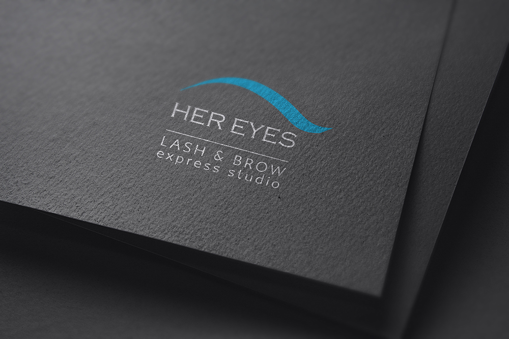 Разработка логотипа HER EYES lash & brow express studio