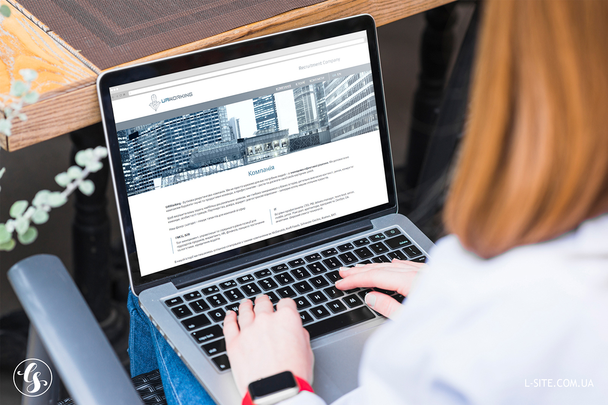 сайт для компании UA Working
