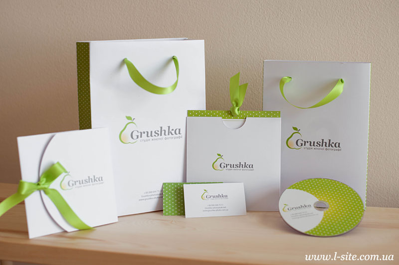 Студія жіночої фотографії Grushka* - разработка фирменного стиля для фотографа