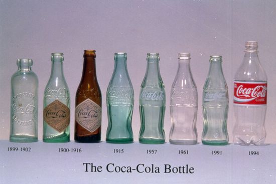 Эволюция бутылки Coca-Cola
