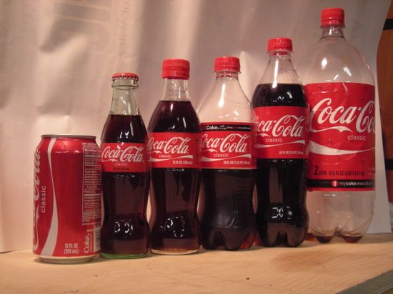 Эволюция бутылки Coca-Cola