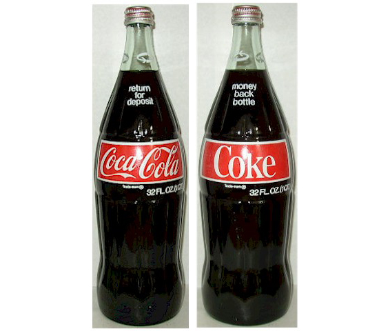 Эволюция бутылки Coca-Cola