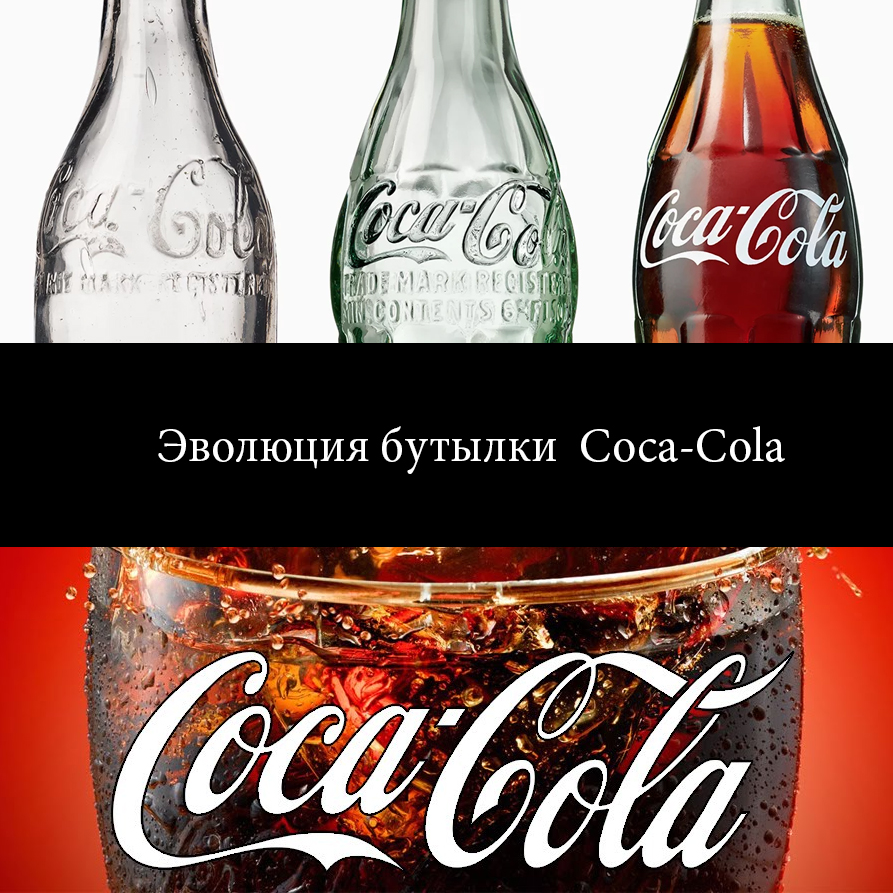 Эволюция бутылки Coca-Cola