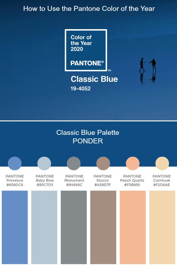 Главный цвет 2020 года от Pantone в дизайне